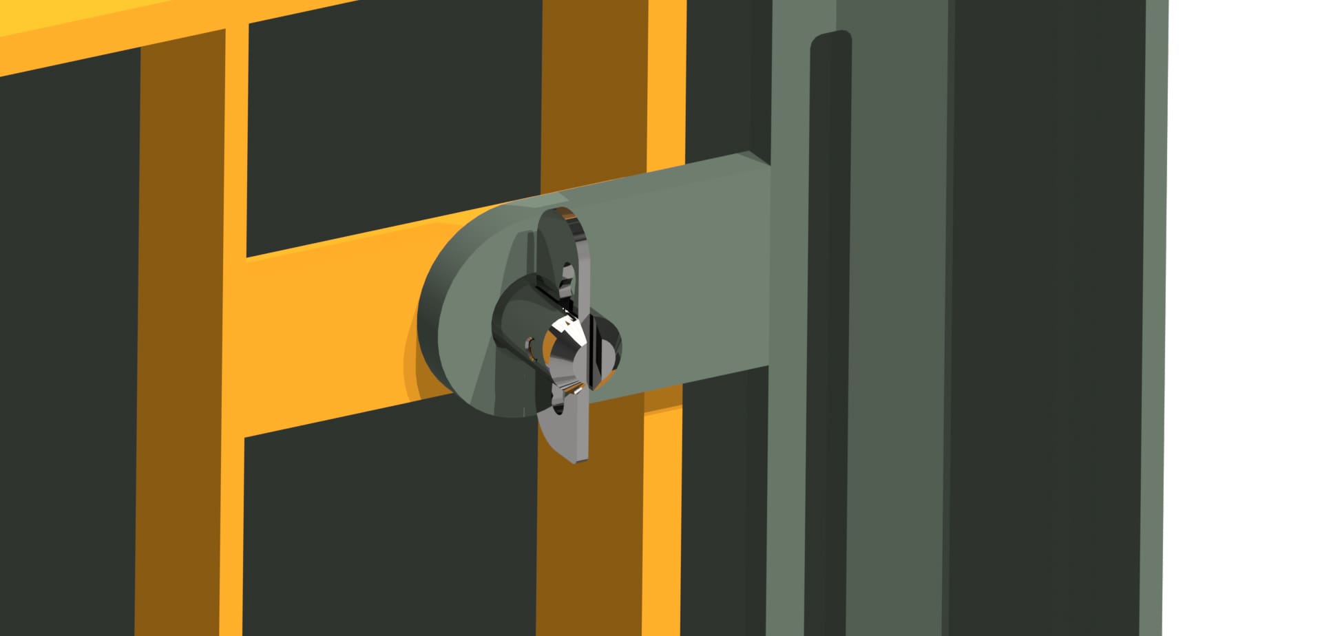 Locking safety catch